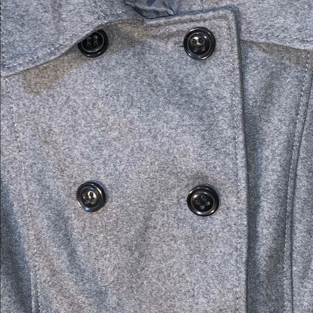 Apostrophe Gray Wool Double-Breasted Coat. - image 4